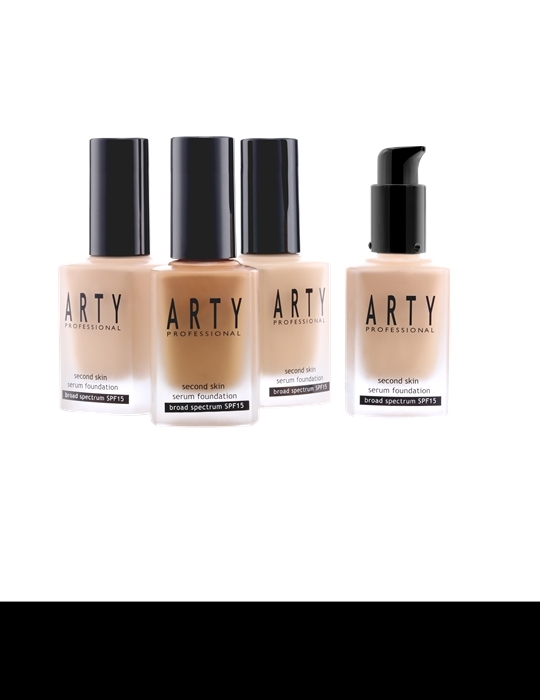ARTY PROFESSIONAL SECOND SKIN SERUM FOUNDATION BROAD SPECTRUM SPF15